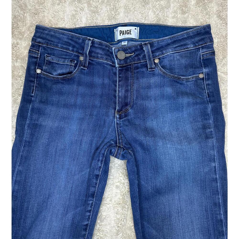 Paige Skyline Ankle Peg Y2K Bridgette medium wash modern skinny jeans Size 27 - Picture 2 of 10